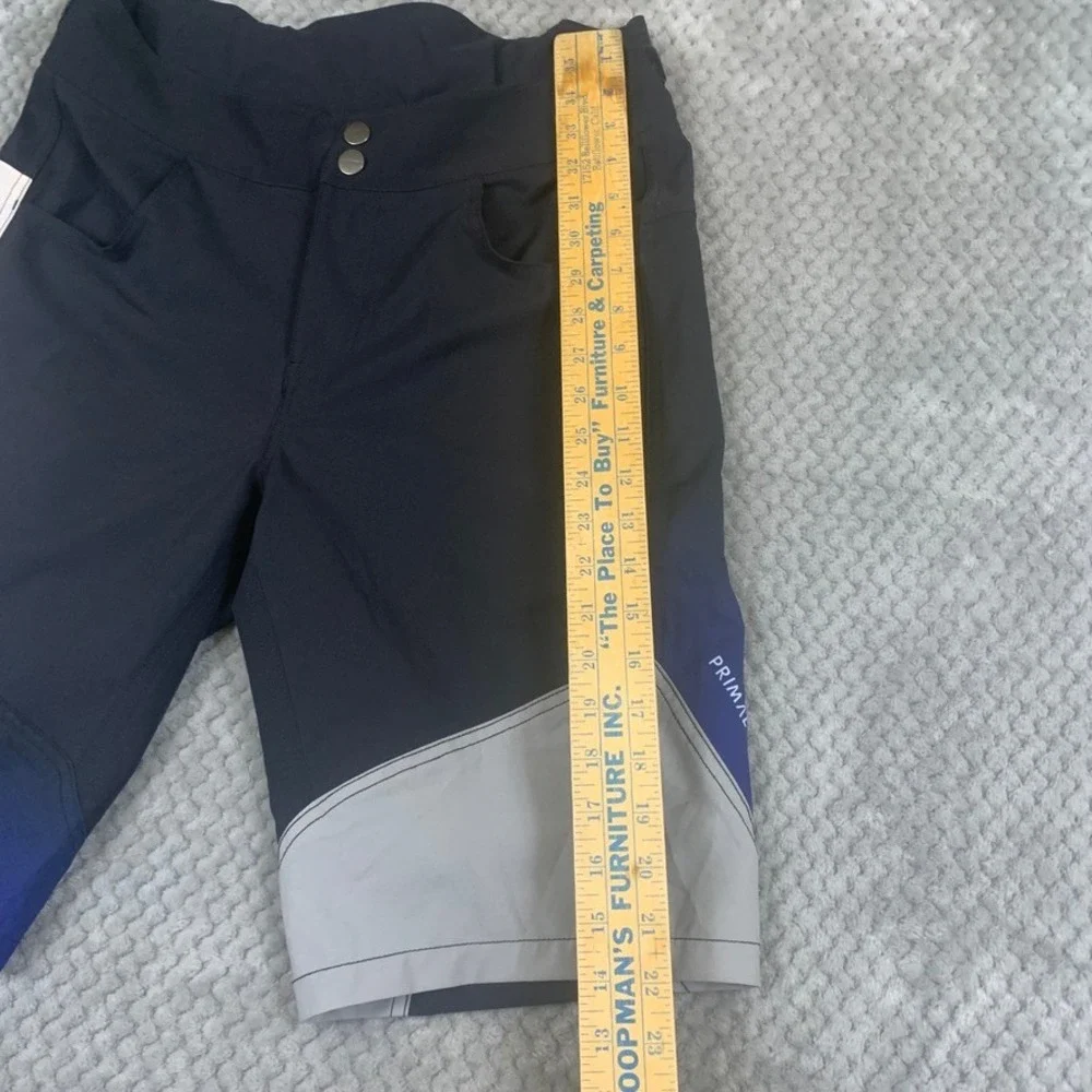Primal Wear Mens Mountain Bike Shorts Black Blue White Colorblock Size M Cycling